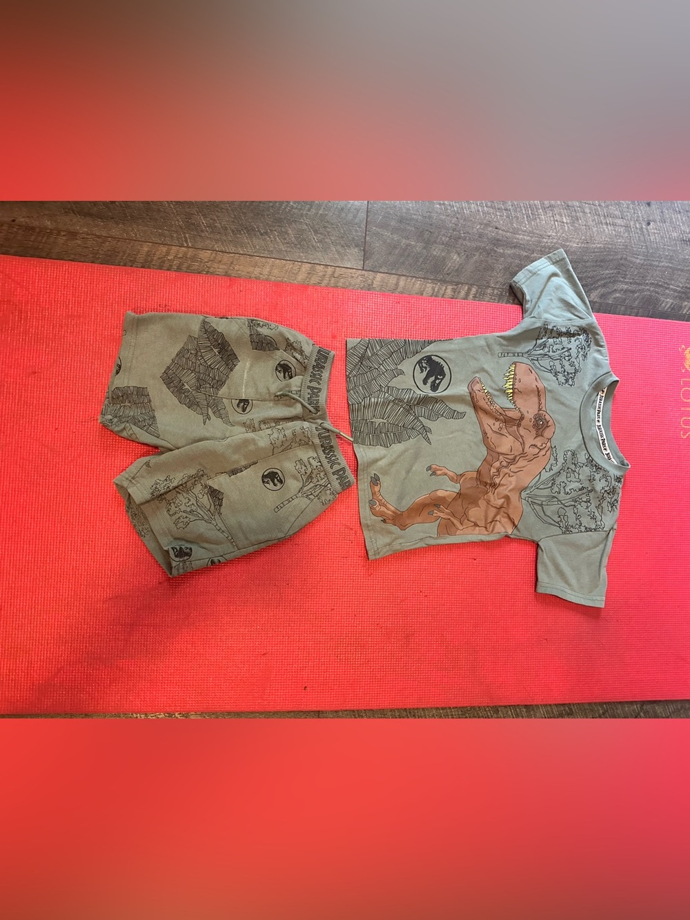 Men's Olive Graphic Shorts